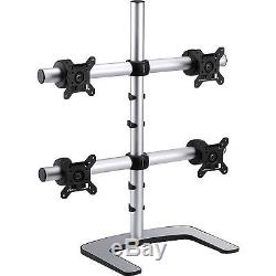 Atdec Visidec Freestanding Quad Stand Up To 25.3lb Up To 24 Lcd Monitor