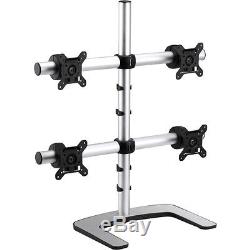 Atdec Visidec Freestanding Quad Stand Up To 25.3lb Up To 24 Lcd Monitor