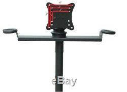 Audio2000'S AST420Y LCD Monitor Karaoke Stand with Tripod Legs, Black -New