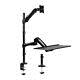 Brateck Single Monitor Sit-Stand Workstation with Extension Arm for 13-27 LCD Mo