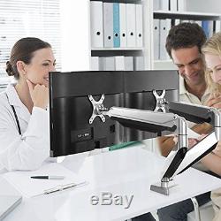 D7D Monitor Arms & Stands Dual Mount LCD For 10''-27'' Computer Screen Heavy Gas