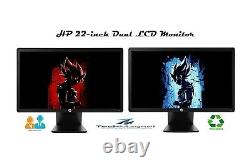 DUAL Matching HP 22 Widescreen LCD Monitors withDUAL LCD Stand Gaming Model Vary