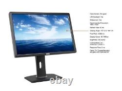 Dell U2413 LED LCD Monitor, Display port, HDMI, adjustable stand, swivel, tilt
