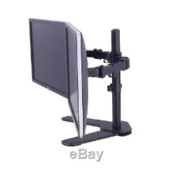 Design Dual Monitor Mount Adjustable Desk Stand for 2 LCD Screens Fit 16-27