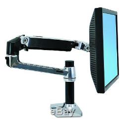 Desk Mount LCD Arm Tall Pole Monitor Stand Swivel Computer Display Extend Adjust