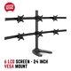 Desk Mount Stand Up To Six 6 LCD Monitor Rack Multiple Screen Holder Adjustable