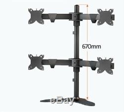 Desktop Stand Full Motion Monitor Holder 10 To 32 Inch LCD Mount Arm Load 10kg