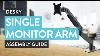 Desky Single Monitor Arm Assembly