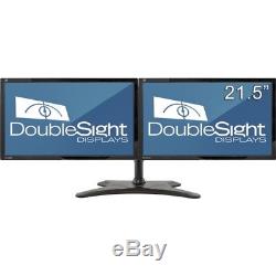 DoubleSight Displays DS-2200WB Dual 21.5 LCD Monitor Bundle with Easy Stand