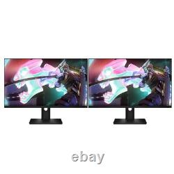Dual 2x HP DELL 24 Matching LCD Monitor Gaming Business Monitor PC with Stand