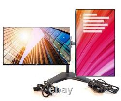 Dual 2x Monitors Dell Ultrasharp U2719DC 27inch IPS LCD 1440P WithDual Stand+HDMI