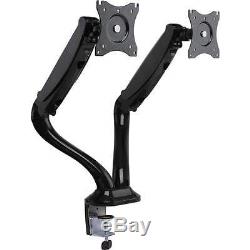 Dual Computer TV Monitor Arms Standing Desk Mount Stand Holder Office Furniture
