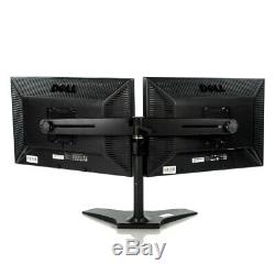 Dual Dell E228WFP 22 Widescreen LCD Monitors with Generic Dual Stand Grade B
