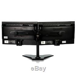 Dual HP S2031 20 Widescreen LCD Monitor 1600x900 with Generic Stand Grade A