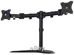 Dual LCD Monitor Desk Mount Stand Heavy Duty Fully Adjustable 2 Screens upto 27