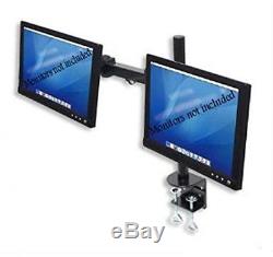Dual LCD Monitor Desk Stand/Mount Swing Standing Adjustable 2 Screens Arm Up 27