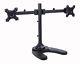 Dual LCD Monitor Stand Free Standing Up to 24 Adjust Rotate Tilt