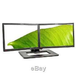 Dual Lenovo LT2252 22 1680x1050 LED LCD Monitors with Adjustable Stand Grade A
