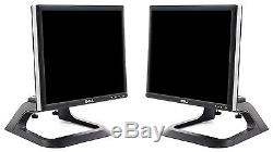 Dual Matching Dell 1703FP 17 LCD Monitor USFF Stand Grade B Refurbished
