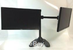 Dual Monitor Arm Stand with 2 ASUS VE248-LCD 24 Monitors FULL SET