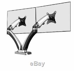 Dual Monitor Desk Mount Gas Spring Arm Stand Table Deskmount for LCD Screen USB