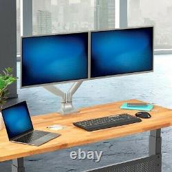 Dual Monitor Full Motion Tilt Swivel Desk Mount Stand For 2 LCD Screens 1534