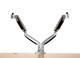 Dual Monitor Mount Arm Aluminum Desk Table Stand 2 LCD Swivel 13-27 Adjustable