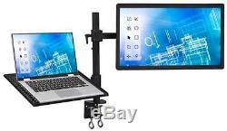 Dual Monitor Mount Holder 17 Notebook Up to 27 LCD Screen Study Heavy Duty