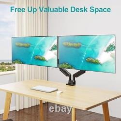 Dual Monitor Stand Fits Max 42 Inch Computer Screen, Heavy Duty Premium