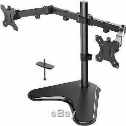 Dual Monitor Stand Mount Double Arm Computer for 13 to 32 inch Multi LCD Screens