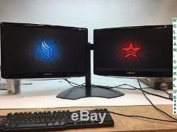 Dual Monitor Stand with 2 Grade A Samsung B2330 B2230 23/22 LCD Monitors & Cables