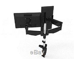 Dual Screen Arm Full Motion LCD Stand Desk Mount for 10'' 30'' Computer Monitor