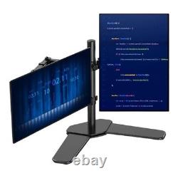 Dual Two HP 23 LCD Monitor FHD 1080p Gaming Business PC Laptop Stand VGA