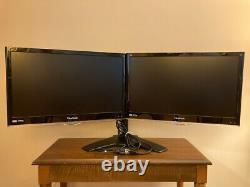 Dual Viewsonic 24 inch Monitors VX2450WM-LED with Stand
