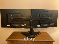 Dual Viewsonic 24 inch Monitors VX2450WM-LED with Stand