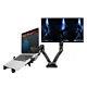 Dual-arm 2in1 Desk Mount 10-27 LCD Monitor Arm/ up 15.6 Notebook Laptop Stand