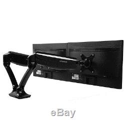 Dual-arm Swivel Desk Monitor Mount Stand LCD Arm 17 19 20 21 22 23 24 25 26 27