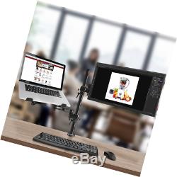 Duronic DM35L1X1 Single LCD LED Desk 13-27 Mount Arm Monitor Laptop Stand Brac