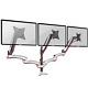 Duronic DM653 Gas Powered Triple LCD LED Desk Mount Arm Monitor Stand Bracket +