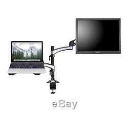 Duronic DM65L1X1 Single LCD LED Desk 13-27 Mount Arm Monitor Laptop Stand