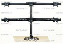 EZM Deluxe Hex LCD Monitor Mount Stand Free Standing up to 28 (002-0023)