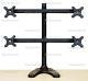 EZM Deluxe Quad LCD Monitor Mount Stand Free Standing up to 28(002-0021)