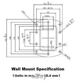 EZM Dual LCD/LED/Plasma/Flat Panel Monitor and Keyboard Wall Mount (002-0040)
