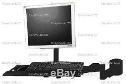 EZM LCD Monitor/Keyboard Wall Mount Black (002-0026)