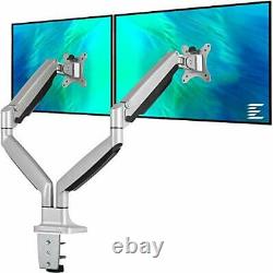 EleTab Dual Monitor Mount Stand Full Motion Swivel Gas Spring LCD Arm Fits fo