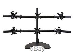 Ergotech Hex 3 Over 3 6 LCD Monitor Desk Stand Holds up to 6 24 monitors