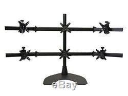 Ergotech Hex 3x3 Lcd Monitor Desk Stand With A 28 Pole 100D28B33
