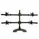 Ergotech Hex LCD Monitor Desk Stand 28 pole Black Hex 3 over 3 withHeavy Du