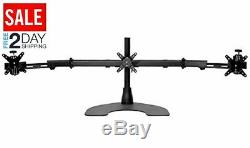 Ergotech Triple LCD Monitor Desk Mount Stand with Telescopic Wings/3 Screens up