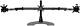 Ergotech Triple LCD Monitor Desk Mount Stand with Telescopic Wings, Fully Mount